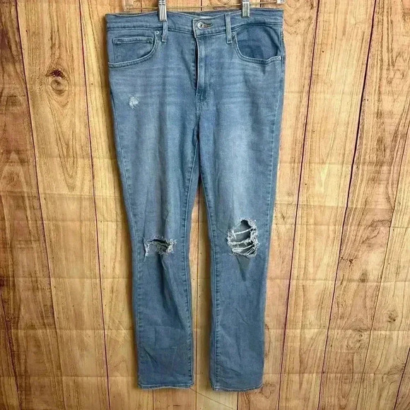 *Levi Light-wash High-Rise Straight Jean Size 30 - Picture 2 of 7